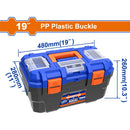WADFOW 19" Plastic Tool Box - WTB1319