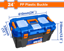 WADFOW 24" Plastic Tool Box with Plastic Latches - WTB1324