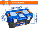 WADFOW  Plastic Tool Box 24" inch ( Metal buckle ) - WTB3324