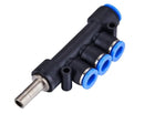 Male adabtor four Way Pneumatic Air tube fittings Tube Model TPKJ