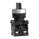 Schneider selector switch - Ø22  - 3 positions - 2NO-XA2ED33