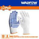 WADFOW Knitted & PVC dots gloves - WKG1801