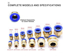 Plastic Pneumatic Connector for Tube x male Thread – Model TPC