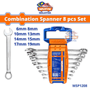 WADFOW Combination spanner set - WSP1208